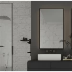 Decorative Rectangular Ceramic Wall, Glossy Surface, Thickness 9 mm, Light Grey, 30x60 cm | Saudi Ceramics