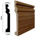 نعلات فايبر PS ملون، لون بني غامق، حجم 240×10 سم، رقم المنتج 80103