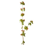 نبات زينة صناعي كارلوتا، ارتفاع 80 سم، لون اخضر مع برتقالى 