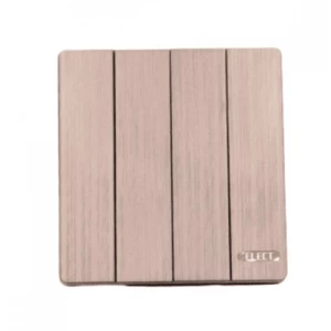 Quadruple Switch 10 Amps 220 Volts 7×7 cm Matte Gray | Matkel Store