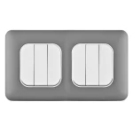 مفتاح انارة سداسي دركسيون 10 أمبير، لون فضي غامق، 7×14 سم، 250 فولت | سبكترا