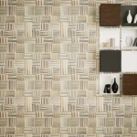 ورق جداري تصميم مودرن، مقاس 10 م×50 سم، لون بني فاتح