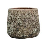 Blended colors ceramic plant pot, 23 cm height and 20 cm width.