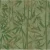 Italian leaf-patterned wall covering size 10m x 0.73m, green color, model Z90025
