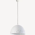 Ceiling Pendant Light, White Color, Length 50 cm, Width 50 cm, Height 152 cm