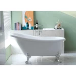 Pluto Portable Bathtub, White, Size 150×75×80 cm