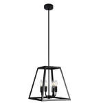 Classic Ceiling Pendant, 35 cm Length, 35 cm Width, black Color