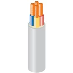 4 Core 10 sq mm Electric Cable 300/500V, Stranded Copper Conductor, PVC 70°C Insulation, Gray Color, 1000 meter Length | SCC