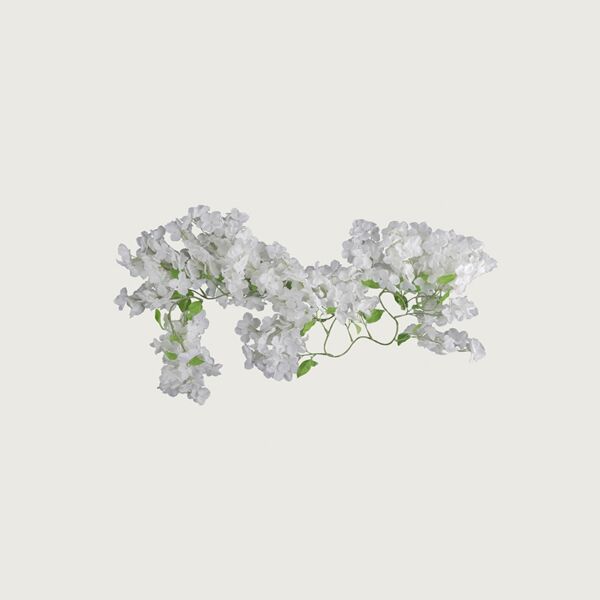 Hydrangea Flower Garland 60 cm Length, 40 cm Width, White Color | 