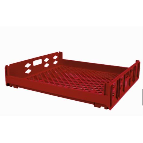 HDPE Plastic Box for Chicken 75x65x15 cm, Red Color | AL-FURIDI FACTORY FOR PLASTIC INDUSTRIES