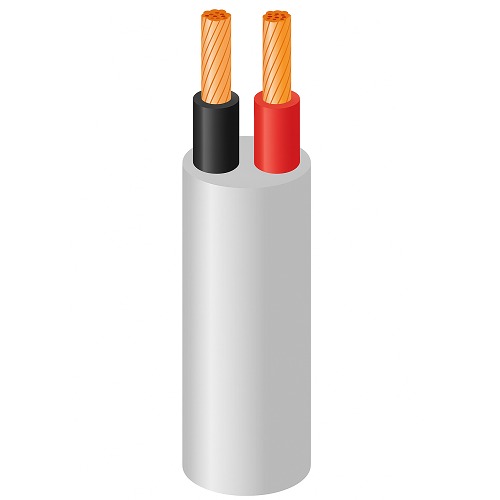 10 mm Two Core Stranded Copper Cable 300/500 volts, PVC 85°C Insulation, Gray Color, 2000 meter/Coil | Saudi Cable Company