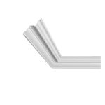 PU Foam Ceiling Decorative Cornices, Size 200x8x7.5 cm, White Color | Zakharef Company