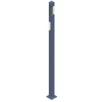 Garden Bollard light length 6 m, Power 50 W, base 400 x 400 mm