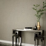 Plain Design Wall Covering, Length 10 m, Width 50 cm, gray Color