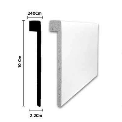 Decorative Modern Skirting 240 × 10 cm, White | YT-90031866