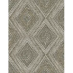 Spanish Wallpaper Green Color Geometric Design, Size 10mx0.53 m, Model 1100-5