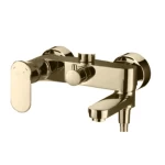 Shower Mixer With Moving Door, Gold Color