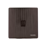 فيش كمبيوتر CAT 6، مقاس 7 × 7 سم، لون أسود مطفي 