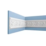PU Foam Wall Frames, 11 cm Height, 2 cm Thickness, 2.44 m Length, White Color | Zakharef Factory
