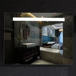 مرايا حمام مع إضاءة ليد مقاس 80×60 سم، ماركة دولفي