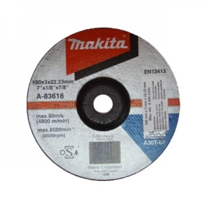 Depressed Center Cutting Disc 180x3x22.23 mm, Model A-83618 | Makita | ARAB PROS COMPANY