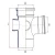 UPVC Access Tee 87.5° Diameter 110 mm, Length 280 mm, Grey Color | Cosmoplast Company - Image 2