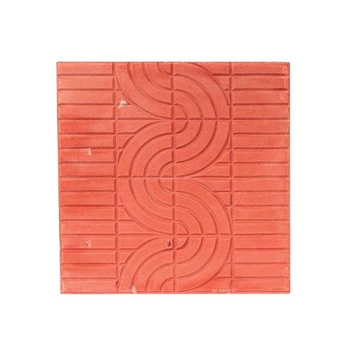 بلاط ديكور أسمنتي 40x40x5 سم، سمك 5 سم، لون أحمر فاتح | الصريف لمواد البناء