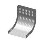 Inside Riser Perforated Cable Tray, Hot Dip Galvanized Steel, Inside Flange, 2.0mm Thickness, 75mm Height, 750mm Width | BAHRA