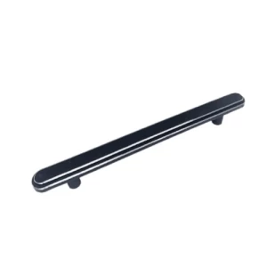 Stainless Steel T-Shaped Kitchen Cabinet Handle 16 cm, Black and Chrome | Wonderful Kitchens