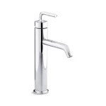 كوهلر خلاط مغسلة قاعدي مع مقبض رفع، مجموعة بيوريست، حجم أكس لارج، كروم