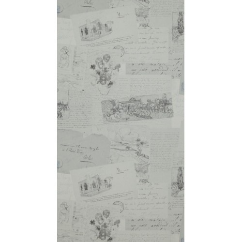 Youthful and Kids Wallpaper Gray, 10m x 0.53m, Model 17202 | Balbaid Decor Company