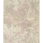 ورق جدران ايطالي لون بيج شاحب تصميم منقوش، مقاس 10 م×0.70 م، موديل 14075