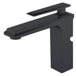 Short Black Washbasin Tap