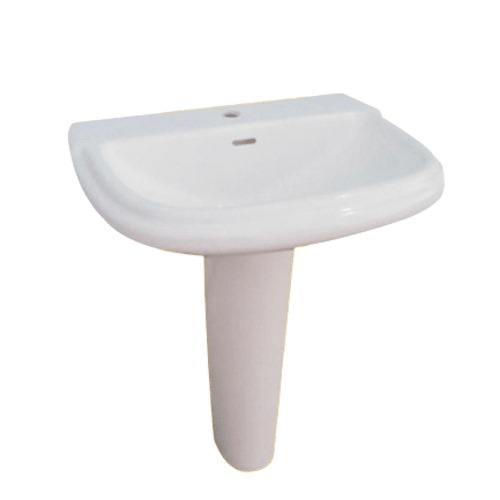 Ceramic Floor Base Washbasin White Color | Prime Alarabia