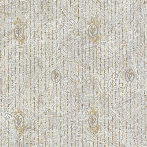 Patterned Wallpaper Light Brown 10m x 1.06m, Model 84027 | Balbaid Decor Company