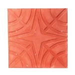 بلاط أسمنتي شكل النجمة المتقاطعة، أبعاد 40×40×4 سم، لون أحمر فاتح | شركة الصريف