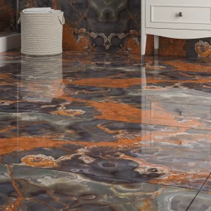 بورسلان بلاط ابعاد 160 ×80 سم، لون رمادى غامق، موديل Wild Onyx | شركة ابيات