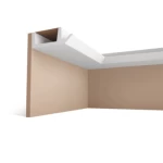 PU Foam Interior Decorative Cornices, Size 244x10x30 cm, White Color | Zakharef Company