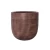 Concrete planting pot, measuring 30x30 cm, brown color