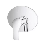 Chrome Round With Face Concealed Shower Mixer Handle, Single Line