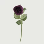 Small artificial Bright rose, purple color, size 42x4 cm