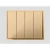 Quadruple Directional Switch D3 Piano, Gold Color, Size 7×7 cm, 10 Amp