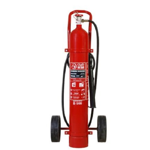 CO2 Fire Extinguishers 25 KG Capacity Mobile, Model CXT25 | HEBA Fire & Safety Co