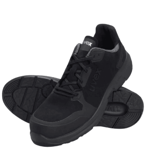 Uvex Sport Protection Shoe Lightweight, Size 45, Black, Width 11, Slip Resistant | Reda Safe