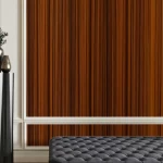 Decorative Chipboard Panel, Black and Brown Color, 2.95 m Length, 60 cm Width, 8 mm Thickness