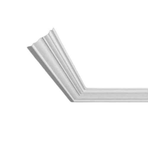كرانيش فوم PU ديكور للأسقف 200×8×5.5 سم أبيض | شركة زخارف