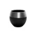 Decorative ceramic plant pot, oval shape, size 31.5x28.5 cm, black with gray