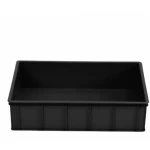 polyethylene Plastic Storage Box, Size 17×44×64 Cm, Black Color, Model QMOXJ