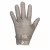 Cut resistant glove, size L, silver