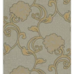 Italian Wallpaper Dark Beige Color Floral Design, Size 10mx0.73m, Model 41768